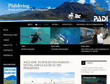 Tablet Screenshot of phildiving.com